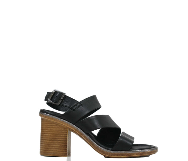 Roberto Serpentini Women's Black Leather Sandals 39726