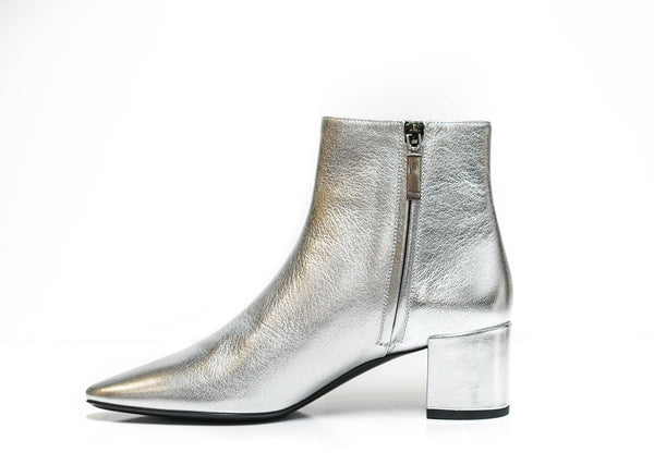 Saint Laurent Silver Leather Boot VB528204