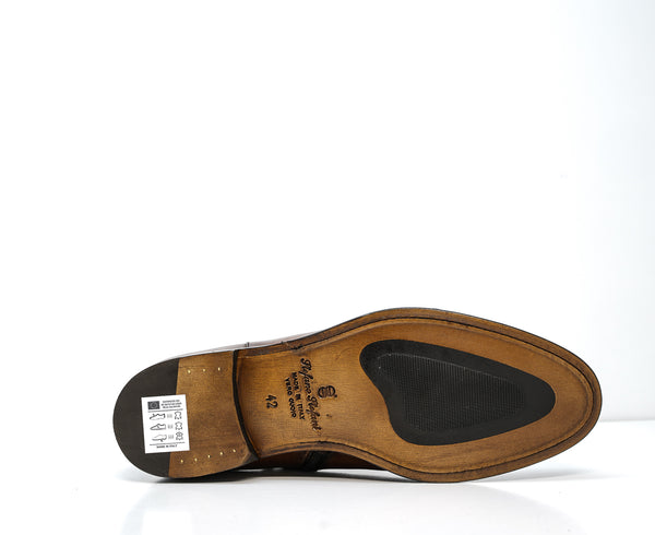 Stefano Stefani Men's Brandy Leather Ankle Boot 5607