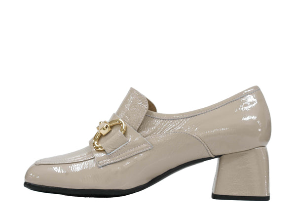 Stefano Stefani Women's Ice Naplak Patent Leather Chain Shoe 8763