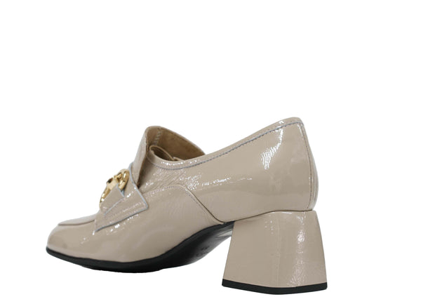 Stefano Stefani Women's Ice Naplak Patent Leather Chain Shoe 8763