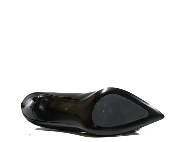 Stefano Stefani Women's Patent Black & Silver Shoe 7607.