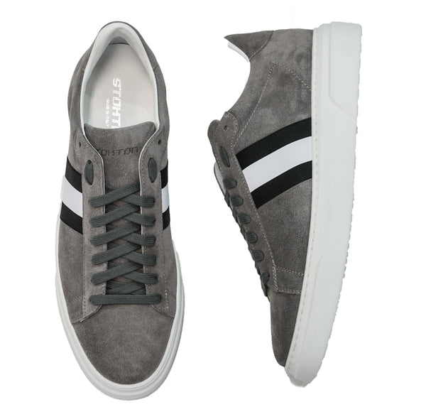 Stokton Men's Grey Stripe Sneaker 758 U