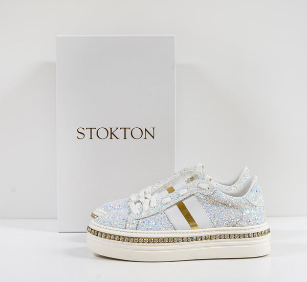 Stokton Women's Glitter Jewel Sneaker 650D