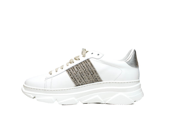 Stokton Women's White Sparkle Sneaker, Style Number 783D