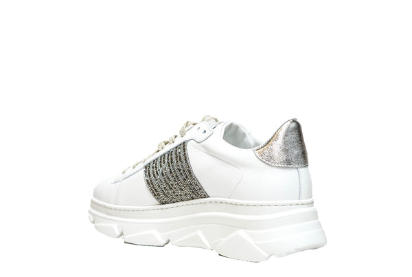 Stokton Women's White Sparkle Sneaker, Style Number 783D