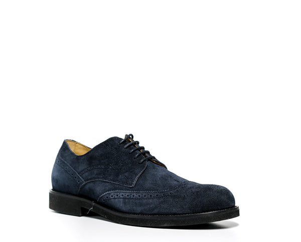 Tod's Men's Suede Blue Detail Lace Up Shoe MPOOC1