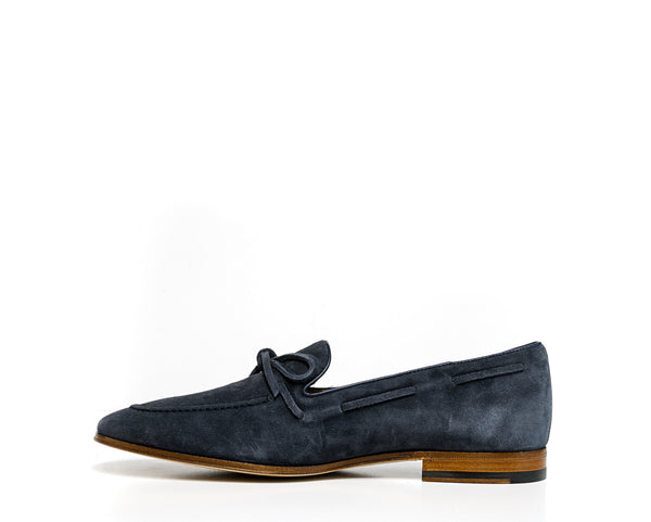 Tod's Men's Suede Slip On Blue Lace Moccasin M86AOY210 - 7UK Last Size