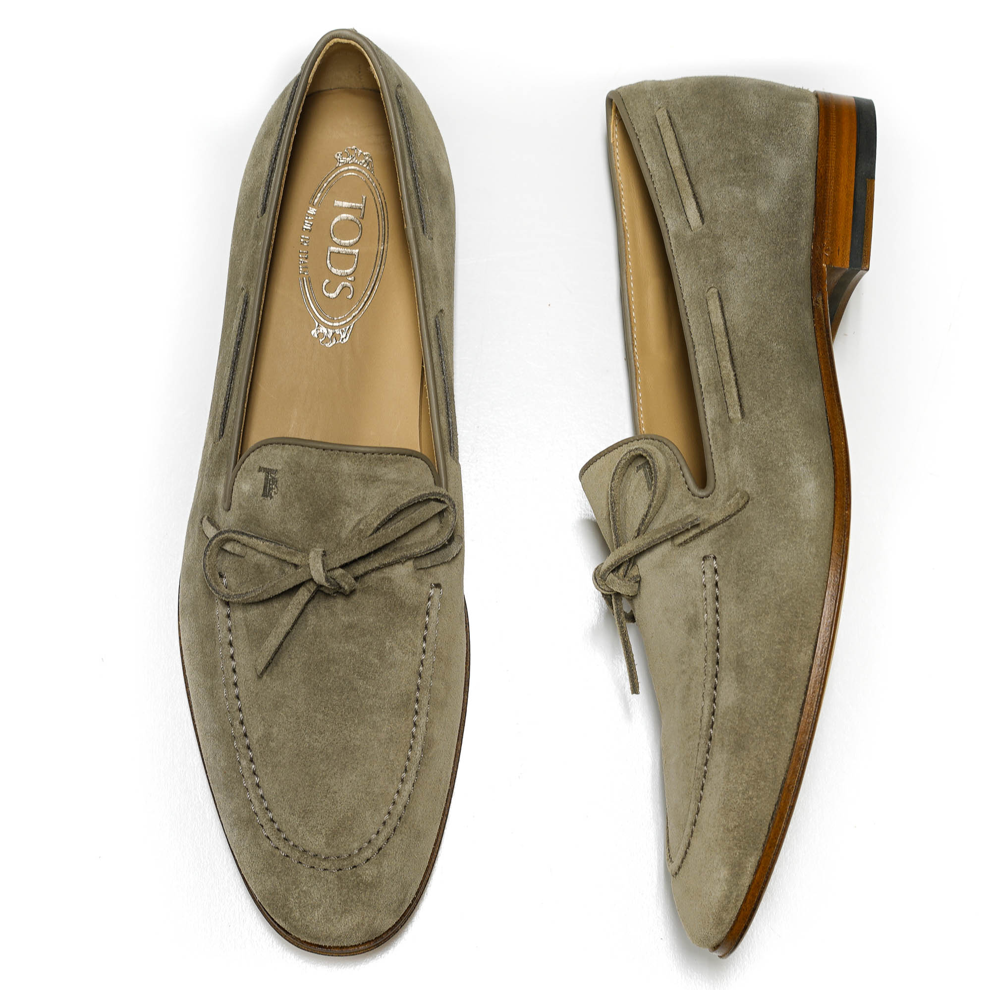 Tod's Men's Suede Slip On Natural Moccasin M86AOY