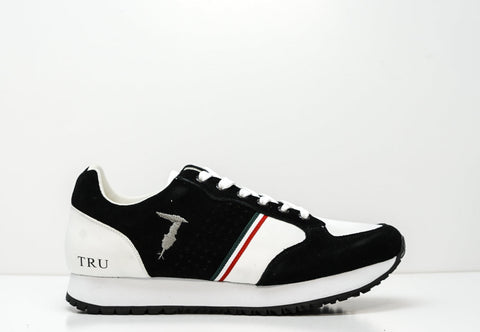 Trussardi Men's Black Mixed Sneakers W750 Last pair