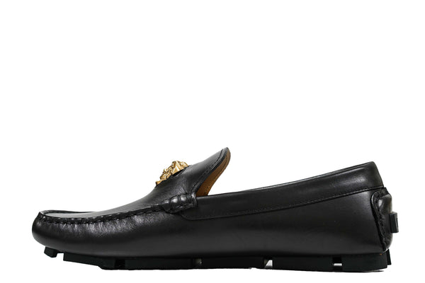 Versace Men's Medusa Black Leather Loafer