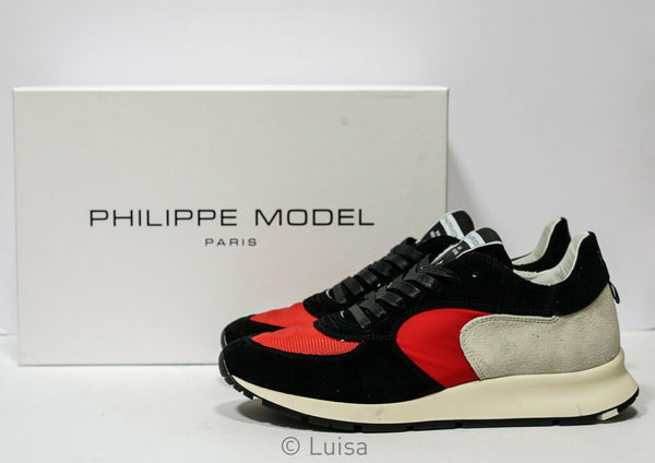 Philippe Model Men's Red & Black Sneakers XT05