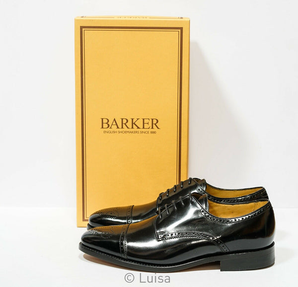 Barker Men's Black Leather Lace Up Shoe PERTH 376717