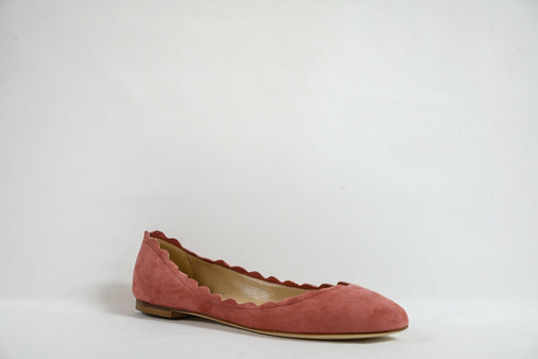 Fabio Rusconi Women's Suede Pink Ballerina Flat Shoe S1795