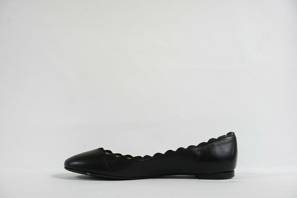 Fabio Rusconi Women's Black Leather Ballerina Flats S1795  LAST PAIR  Size 35