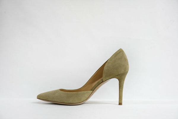 Fabio Rusconi Women's Taupe Suede Side Cut Out Heel Milito