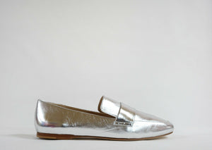 Fabio Rusconi Women's Silver Leather Moccasin S3170 - 35 Last Size