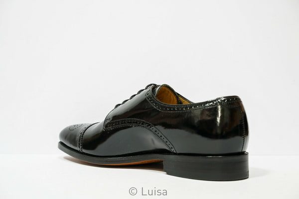 Barker Men's Black Leather Lace Up Shoe PERTH 376717