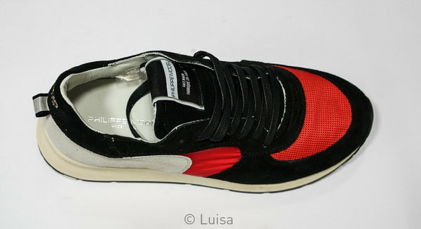 Philippe Model Men's Red & Black Sneakers XT05