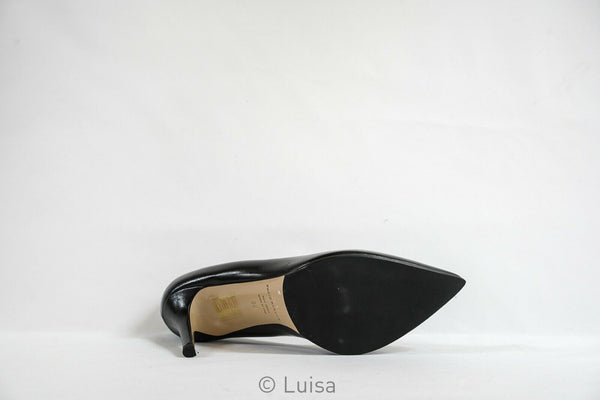 Fabio Rusconi Women's Black Leather Heel Nataly