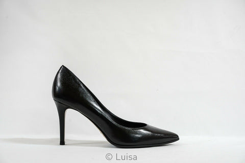 Fabio Rusconi Women's Black Leather Heel Nataly